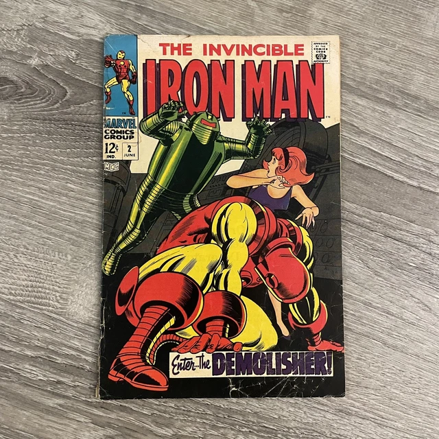 Vintage 1968 THE INVINCIBLE IRON MAN #2 MARVEL 12 cent COMIC BOOK