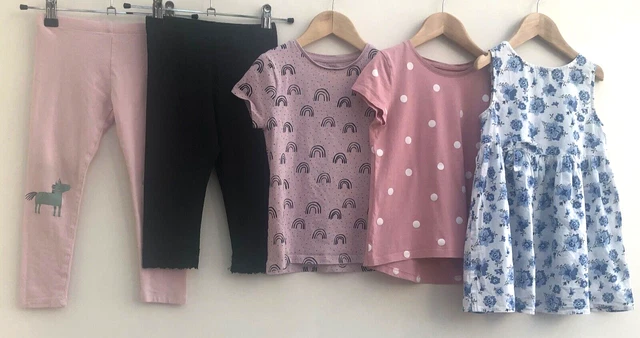 Girls Bundle Of Clothes Age 4-5 H&M Cherokee F&F