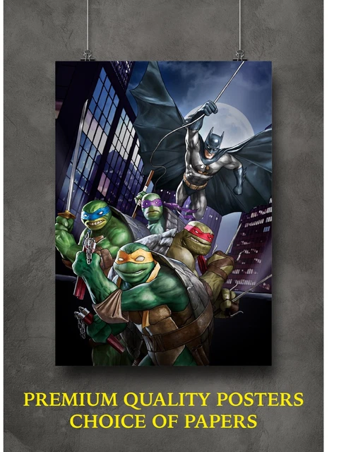 Batman Vs Teenage Mutant Ninja Turtles Large Poster Art Print A0 A1 A2 A3 A4