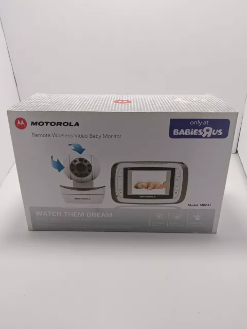 Motorola MBP41BU Infant Baby Color Video Monitor & Camera W/ Adapter