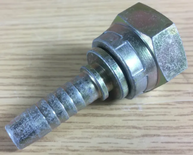 Pressnippel Schlaucharmatur DN 10 mm 1/2" ÜM Stahl galvanisiert Dichtkonus