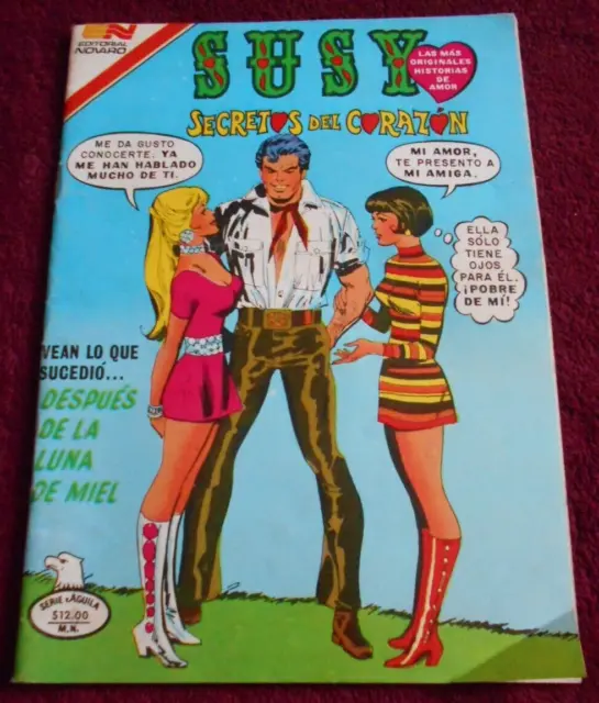 SUSY mini comic NOVARO foreign VINTAGE YOUNG LOVE #89 DC COMICS love triangle