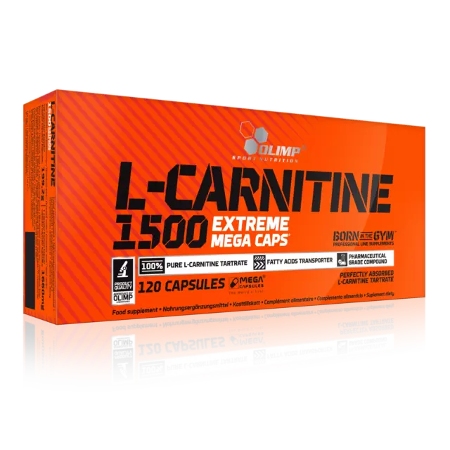 L-CARNITINE 1500mg Extrême 120 Mega Capsules Gras Brûleur Poids Perte Diet Pill