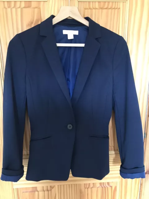 H&M Womens Navy Blazer Size 10