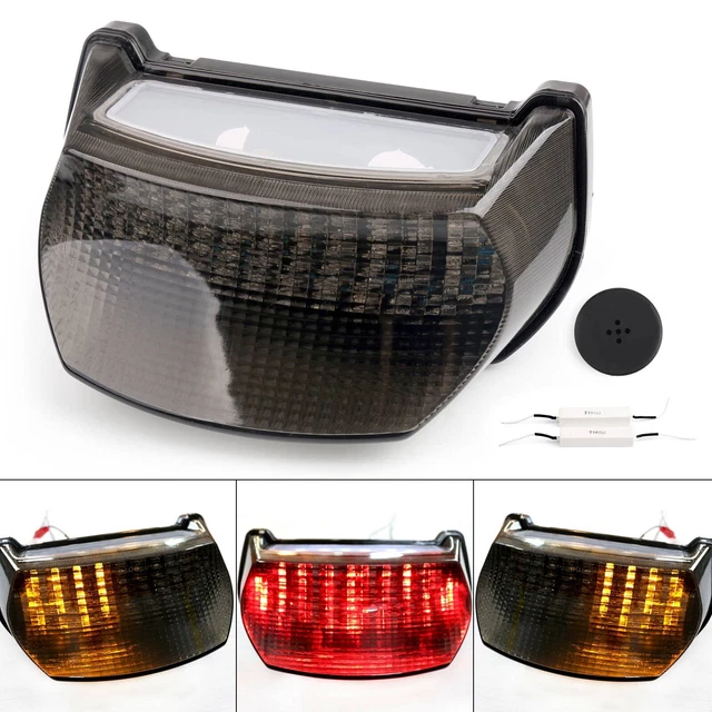 Integrated LED TailLight Turn Signals for Kawasaki Ninja ZX7R 1996-2003 Smoke