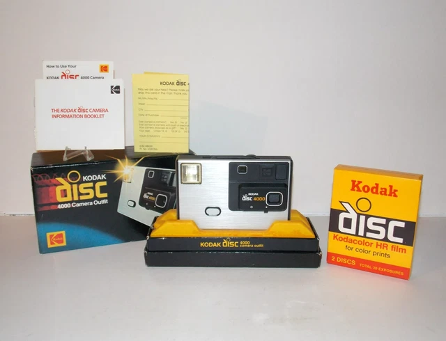 Appareil Photo Vintage KODAK Disc 4000 – état Fonctionnel – Marques D’usage