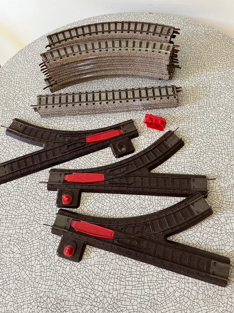 Gros Lot De Train Jouef Vintage Années 50/60 – 2 Locomotives + Wagons + Rails + Aiguillages