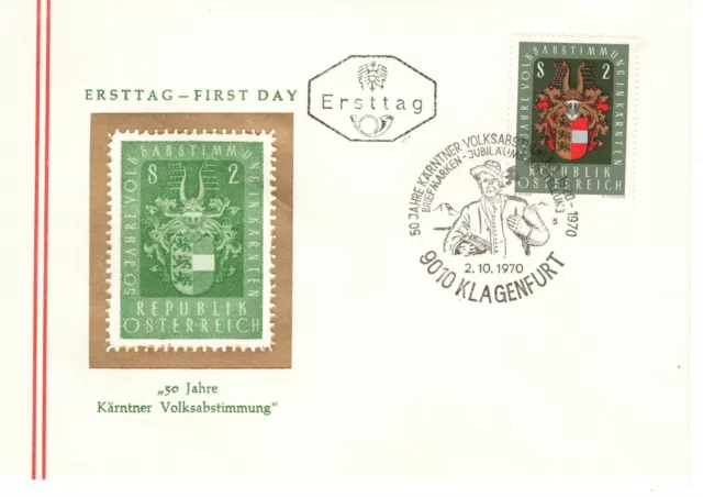 FDC Österreich 50 Jahre Kärntner Volksabstimmung 1970