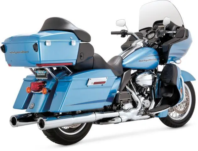 Vance & Hines Hi-Output Slip-On Mufflers Chrome  #16455 Harley Davidson