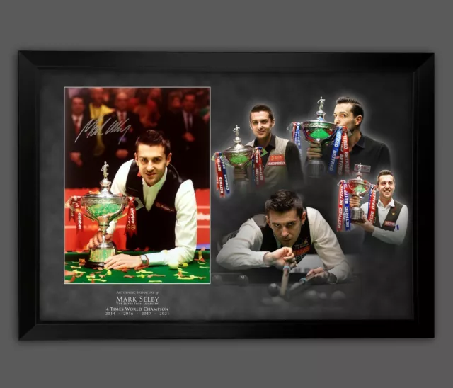 Mark Selby Signed Snooker 12x16  Photograph Framed  In A Picture Mount Display