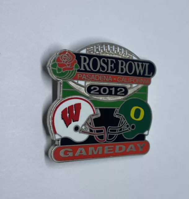 University Of Oregon Ducks Wisconsin Badgers Rose Bowl 2012 Game Day Pin (I)