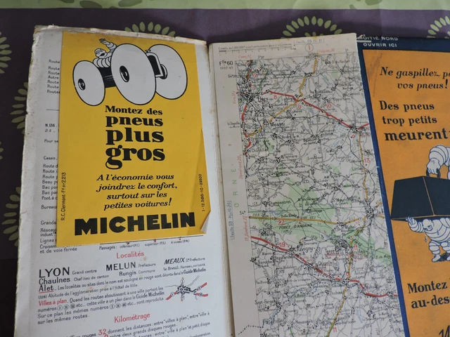 Carte Michelin Ancienne N° 76 Aurillac St Etienne • EUR 3,33
