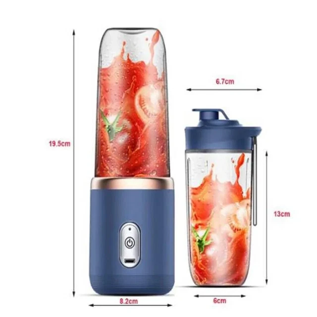 Blue/Pink Portable Small Electric Juicer Cup Juicer Fruit Smoothie Blender