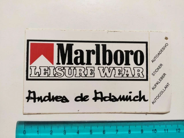 Autocollant Vintage Marlboro Leisure Wear - Années 80 - Origine Italie