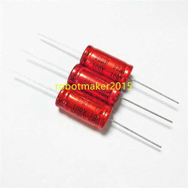 Nichicon Elko bipolar UEP1C220MDD 22uF 16V 5x11mm RM2 105° NEW [4 pcs] #B2