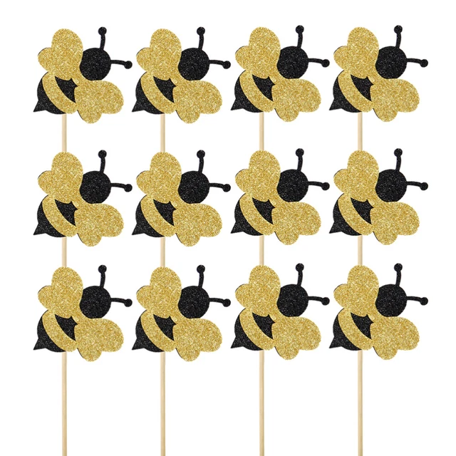 12 piezas Boda Cupcake Topper Cupcake Decoración Boda