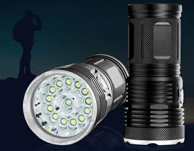 50000Lm Lumen LED Taschenlampe Hand XM-L 15led T6 Wandern Zelten Licht  A 3