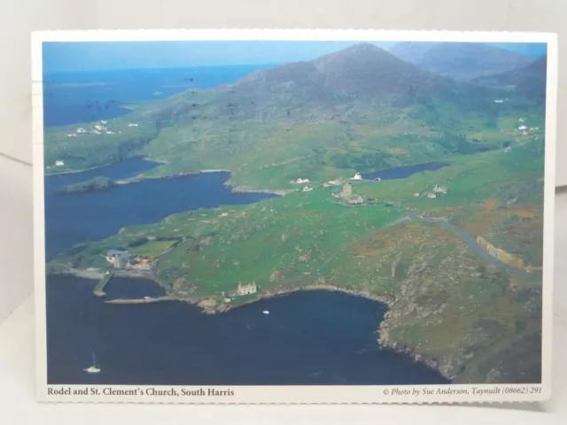 Rodel & St Clements Church South Harris Scotland Vintage Postcard 1995