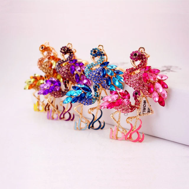 hanging pendant keychains bag pendant keychains à couronne rouge strass Keychain