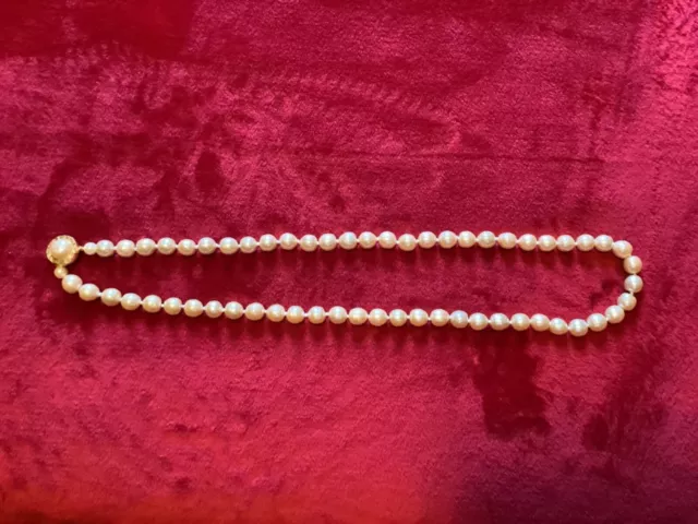 CHANEL KARL LAGERFELD Kitten Hill Camellia Chain Pearls Vintage