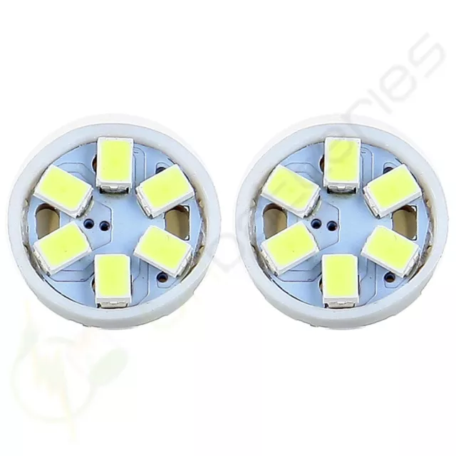 20X White Wedge 6SMD 3020 LED bulb T10 W5W 2825 194 168 License Plate light Lamp 2