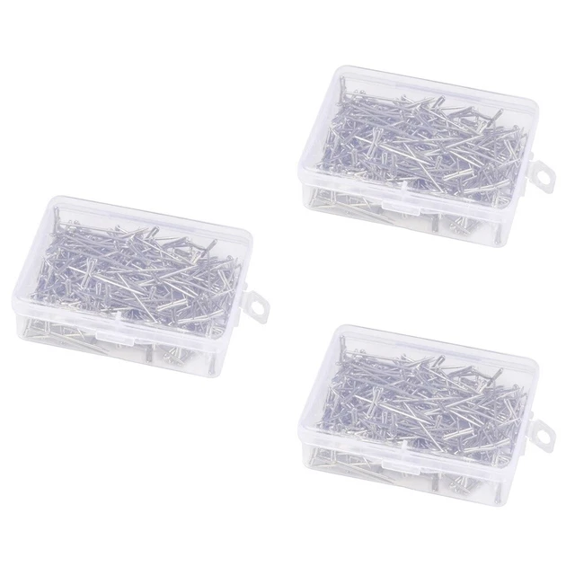 3x Peluca de acero t Peluca Pin T Set Peluca Aguja Hágalo usted mismo Peluca Suministro Peluca T-pin Set