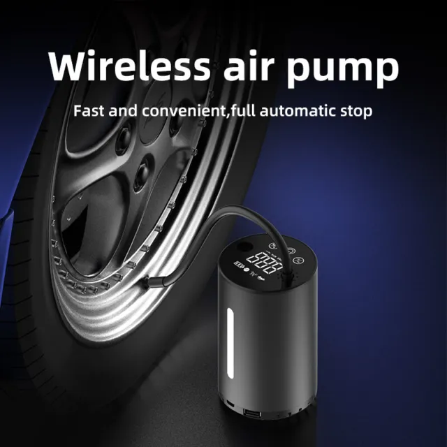 Wireless Digital Tyre Inflator 150PSI Portable Air Compressor for Car Moto Bike