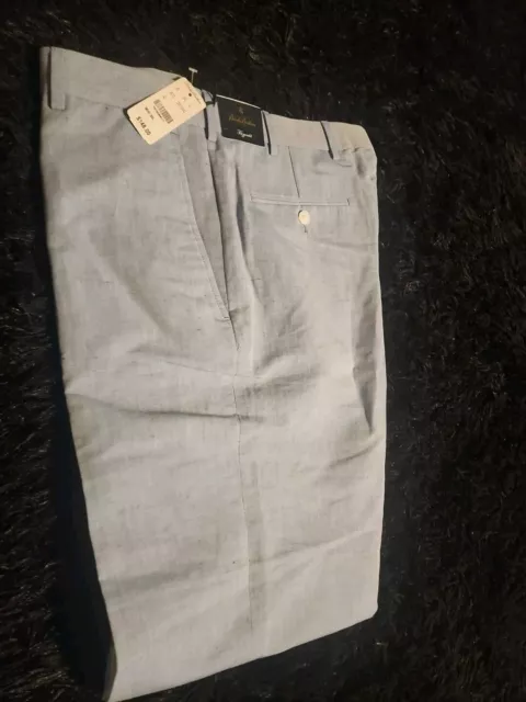 NWT | BROOKS BROTHERS MENS FITZGERALD FIT COTTON DRESS PANTS CHINOS 36 ...