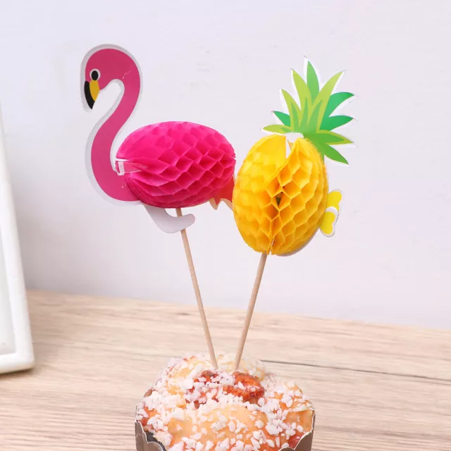 40 Pcs 3D Cake Toppers Cupcake Party Picks Wedding Pineapple