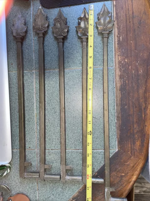Vintage swing arm extending curtain drapery rods. (5) Excellent condition.