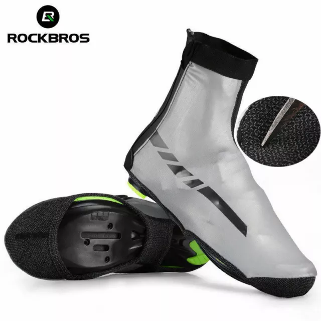 ROCKBROS Winter Shoe Covers Cycling Warm Overshoes Thermal Toe Cover for Men