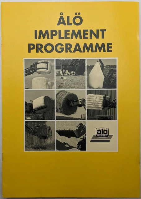 ALO SWEDEN; IMPLEMENT Programme Brochure, c 1980's 6.00 - PicClick UK