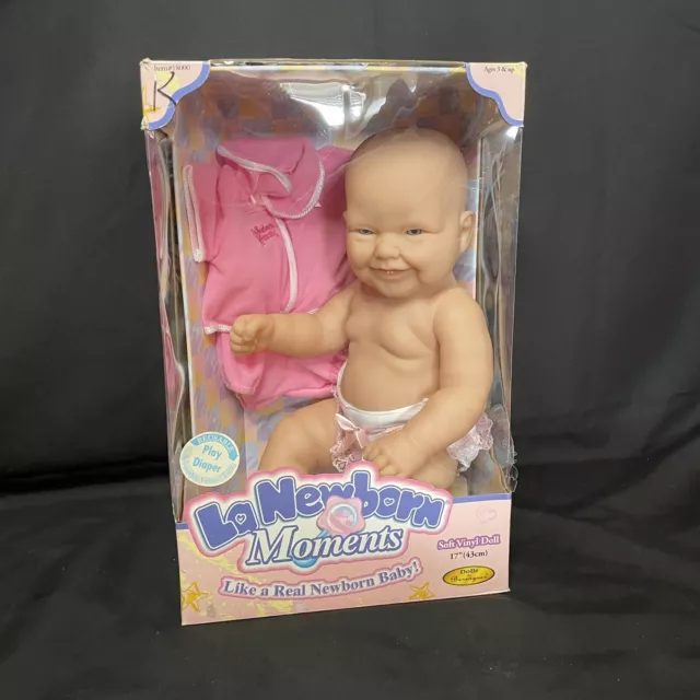 RARE Berenguer 2001 La Newborn Moments Baby Girl Doll 17”