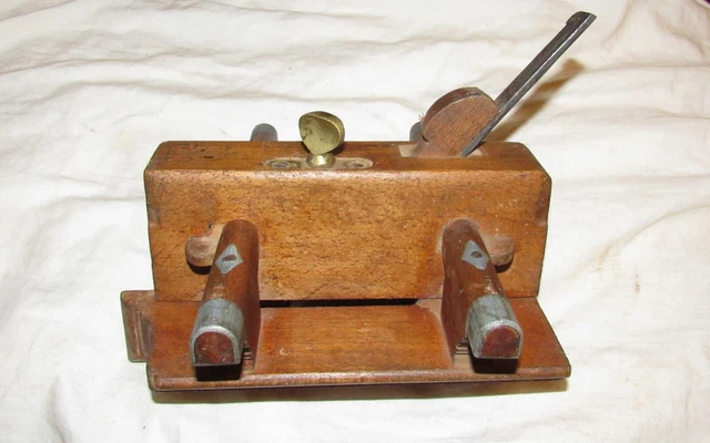 wooden plough plane woodworking tool plane vintage wood plane tool