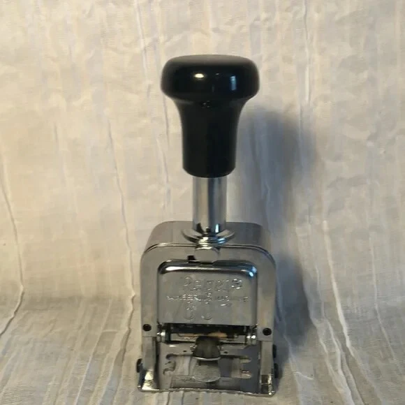 Vintage Regal date stamper numbering machine sturdy metal