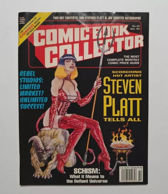 Comic Book Collector Magazine #22 Oct. 1994 Price Guide Steve Platt Schism Rebel