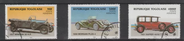 1984 Togolaise Oldtimer Auto - 3 Val. N° 524/26 Gebraucht MF122182