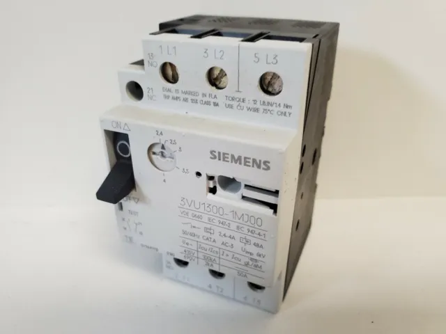 Guaranteed! Siemens Manual Motor Starter 3Vu1300-1Mj00