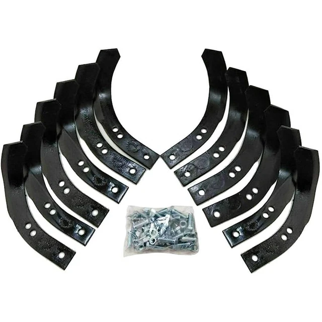 1901118 Tiller Tines 10802 Tine Set W/Hardware Horse Pony Fits Troy Bilt