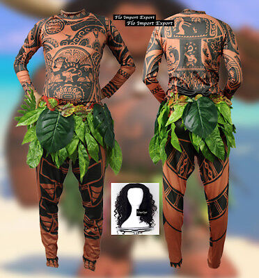 Tipo Maui Vaiana Costume Carnevale Uomo Animazione Cosplay Maui MAUIC12 - SD 2