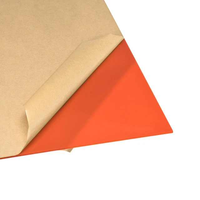 Naranja Fundido Acrílico Hoja 12"x 24" Plástico PMMA Acrílico Tablero 3mm Grosor
