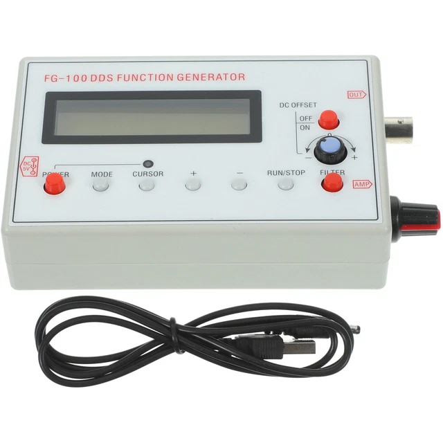 DDS Function Signal Generator Sine/ Sweep Frequency Meter 1Hz-500kHz