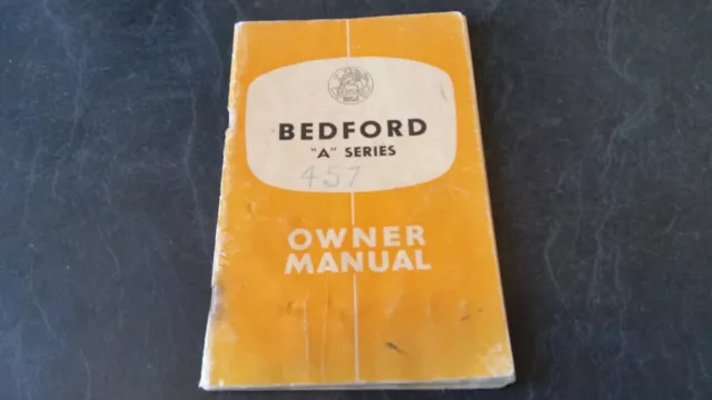 vintage bedford a series owners manual