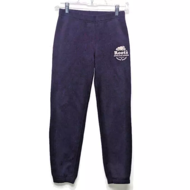 Roots Kids Heather Purple Sweatpants Girls Sz-10 Athletic Elastic Waist Comfort