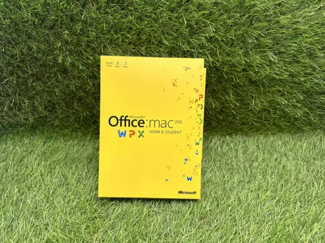 Microsoft Office Mac 2011 Home and Student Family Pack DISC AND CODE #5E-9