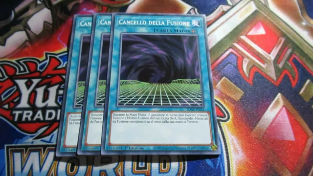 🇮🇹 YU GI OH 3 x CANCELLO DELLA FUSIONE - SDAZ IT024 COMUNE – ITA 🇮🇹