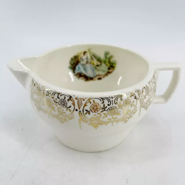 Vintage Limoges Triumph USA Serenade China 22K gold Large Creamer Gravy Pitcher