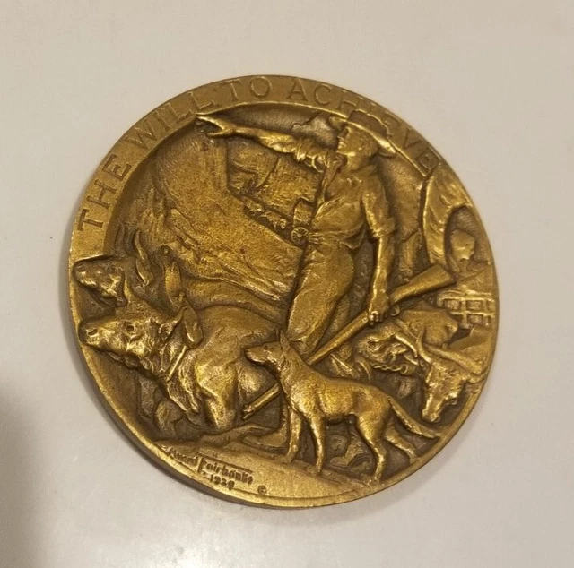 1963 THE WILL To Achieve 50th Portland OR Standard Insurance Co Bronze