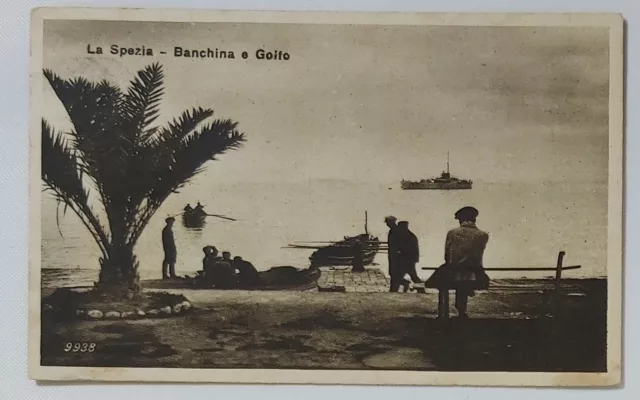 01245 Cartolina - La Spezia - Banchina e golfo - 1931 viaggiata