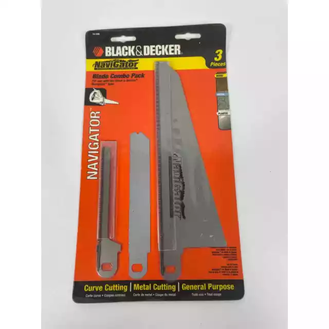 BLACK+DECKER Replacement Blade Set For Electric Hand Saw, Navigator Models,  3-Piece (74-598)